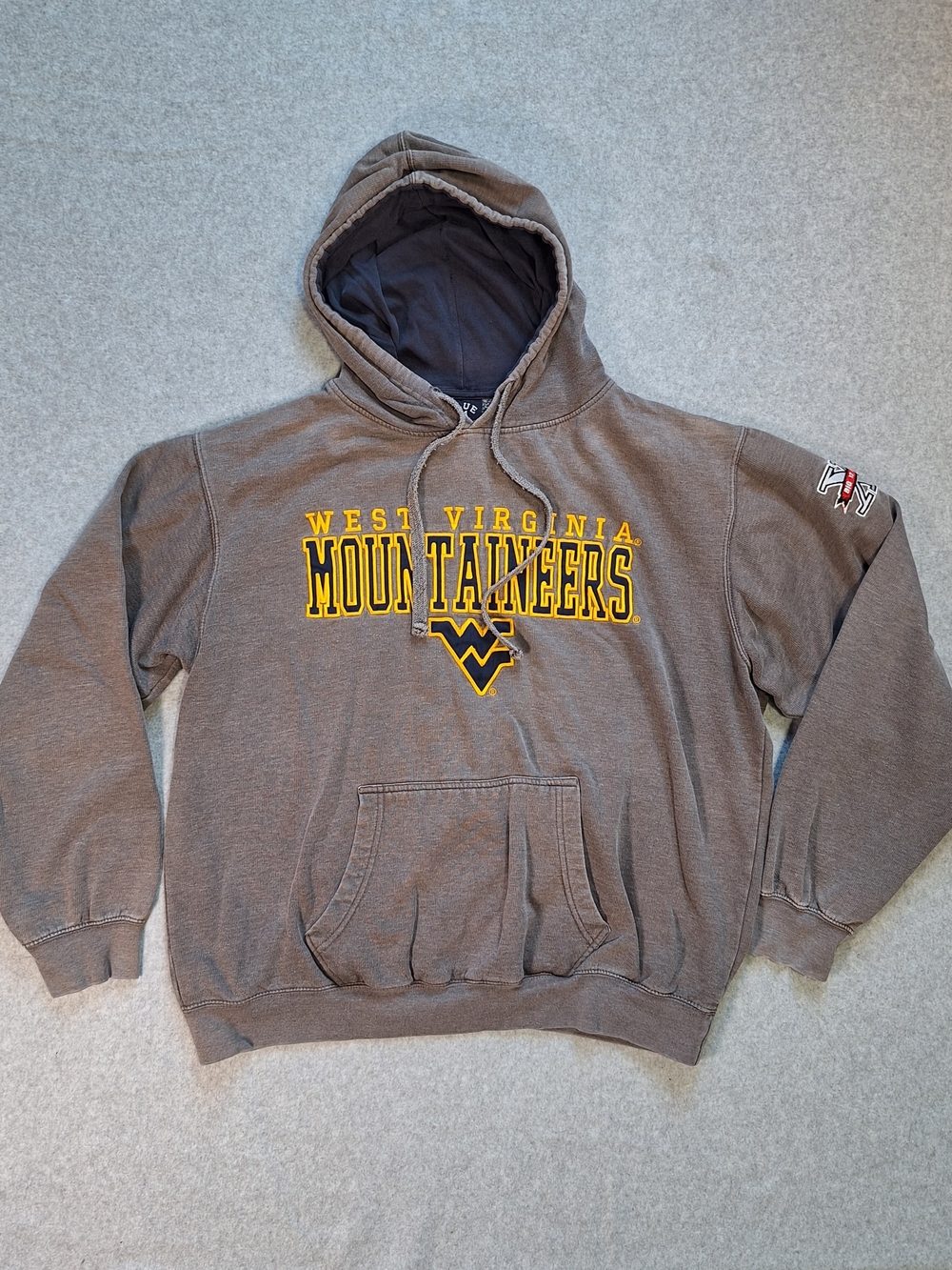 Y2K Inspired West Virginia Mountaineers Pullover Hoodie Size XL